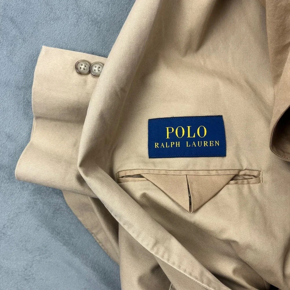 Polo Ralph Lauren Unconstructed Morden Fit Blazer 42S Tan NWT Flaw MSRP $298